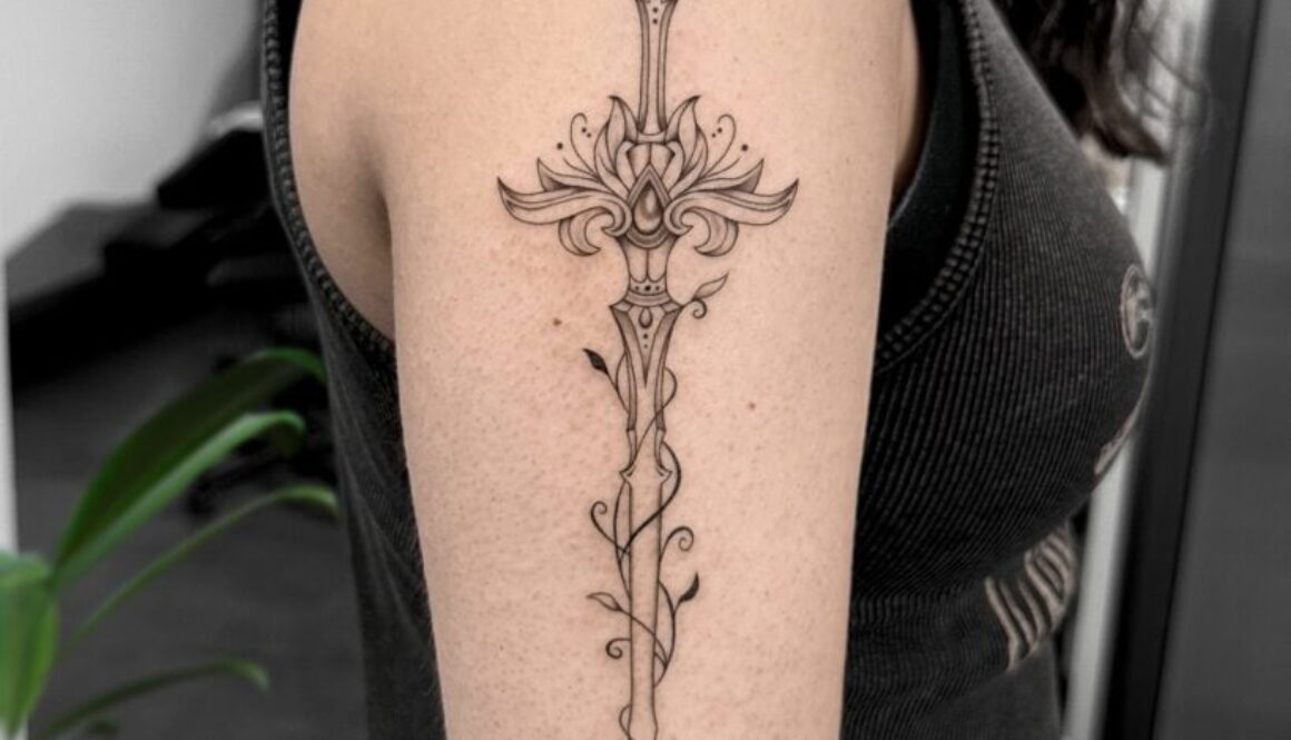 Fine line tattoo